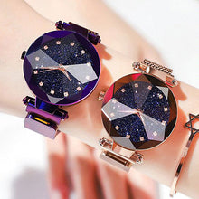 Charger l&#39;image dans la galerie, Ladies Magnetic Starry Sky Clock Luxe Montres Femmes Fashion Diamond Femme Quartz Montres-bracelets Relogio Feminino Zegarek Damski