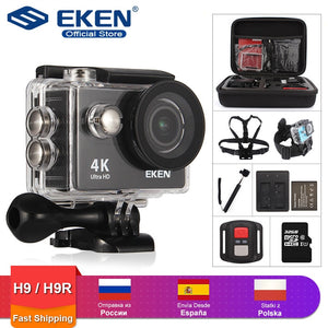 EKEN H9R / H9 Action Caméra Ultra HD 4K / 30 images/seconde WiFi 2.0" 170D Casque sous-marin étanche Caméras d'enregistrement vidéo Caméra sport