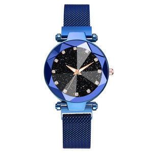 Ladies Magnetic Starry Sky Clock Luxe Montres Femmes Fashion Diamond Femme Quartz Montres-bracelets Relogio Feminino Zegarek Damski