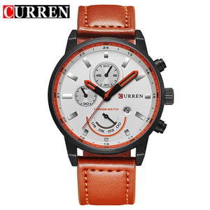 Nouveau Relogio Masculino Curren Relogio Masculino Quartz Montre Hommes Top Marque de luxe en cuir Montres Hommes Montres Hommes Fashion Casual Sport Horloge Hommes Montres-bracelets