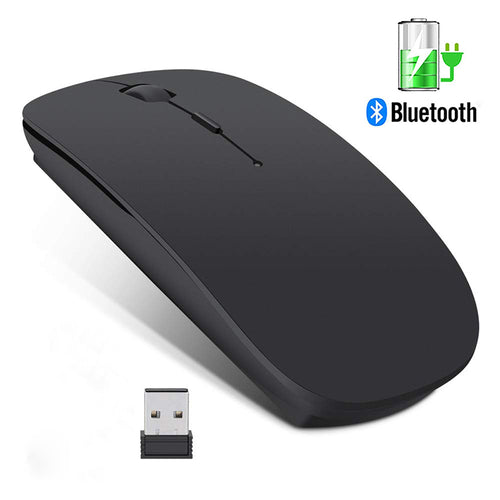 Souris sans fil Ordinateur Souris Bluetooth Souris Silencieuse PC Souris Rechargeable Ergonomique Souris USB 2.4Ghz Souris Optique USB Pour PC Portable