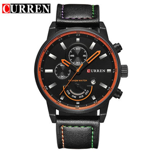 Nouveau Relogio Masculino Curren Relogio Masculino Quartz Montre Hommes Top Marque de luxe en cuir Montres Hommes Montres Hommes Fashion Casual Sport Horloge Hommes Montres-bracelets